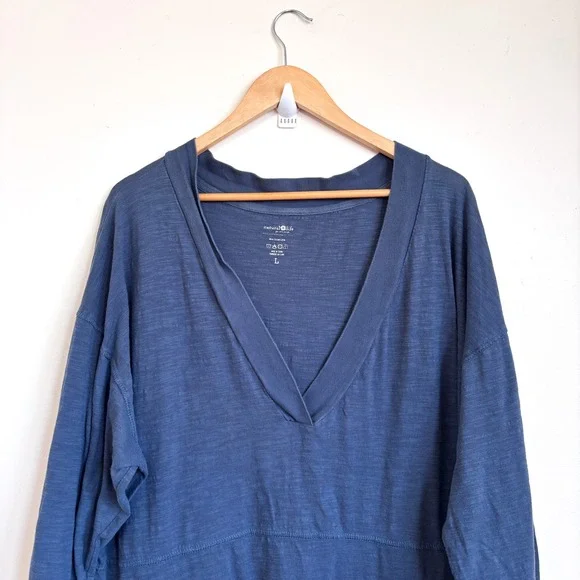 Natural Life Womens Relaxed Slub Knit Jumpsuit Size L Gray Boho Oversized Lounge - Picture 3 of 7